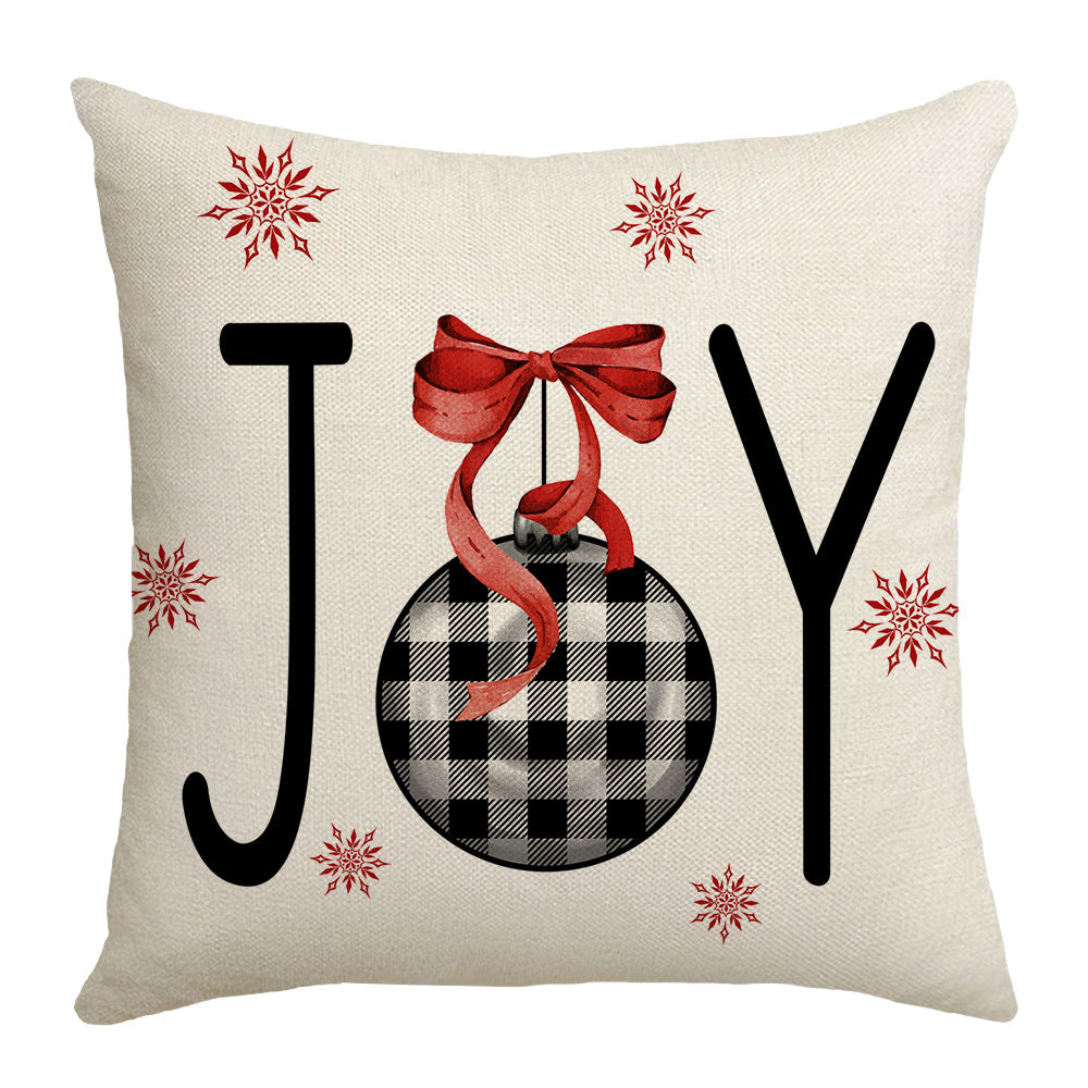 Christmas Tree & Snowflake Cushion Cover - Modern Festive Home Decoration in 4 Designs (45x45cm)
