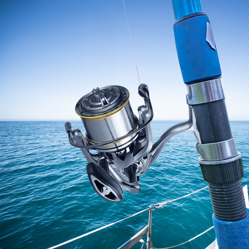 Heavy Duty Spinning Fishing Reel – 17+1BB, Aluminium Spool, 4.8:1 Gear (8000–14000)