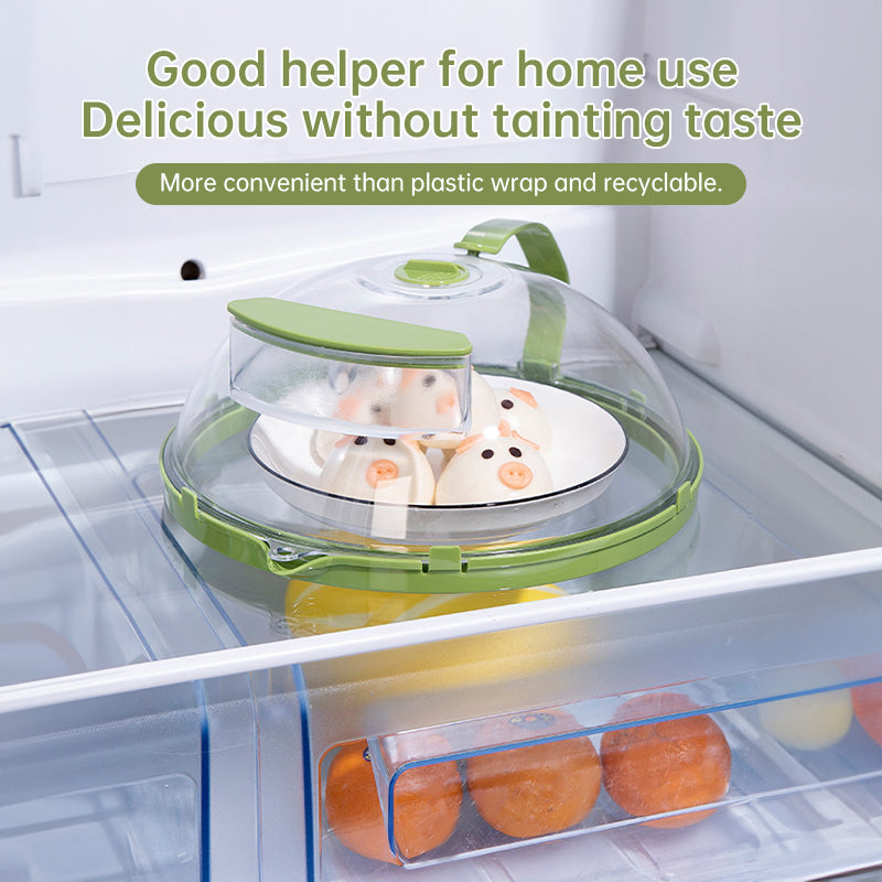 Microwave Splatter Cover with Handle – Clear 11.8" Steam & Splash Guard