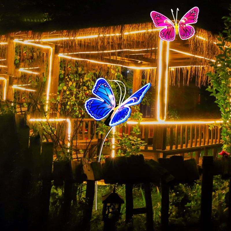 Automatic Fluttering Butterfly Lights - LED Fairy Decor with Realistic Wings for Weddings and Parties