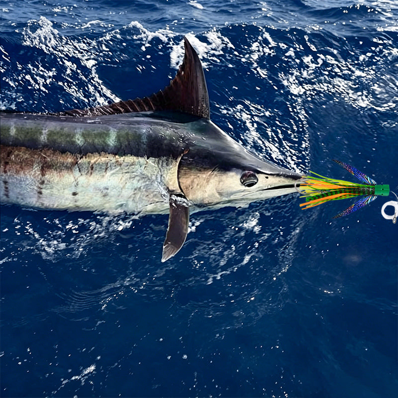 Squid Trolling Lure 225mm 77g - Deep Sea Boat Fishing Jig for Tuna & Pelagic Species