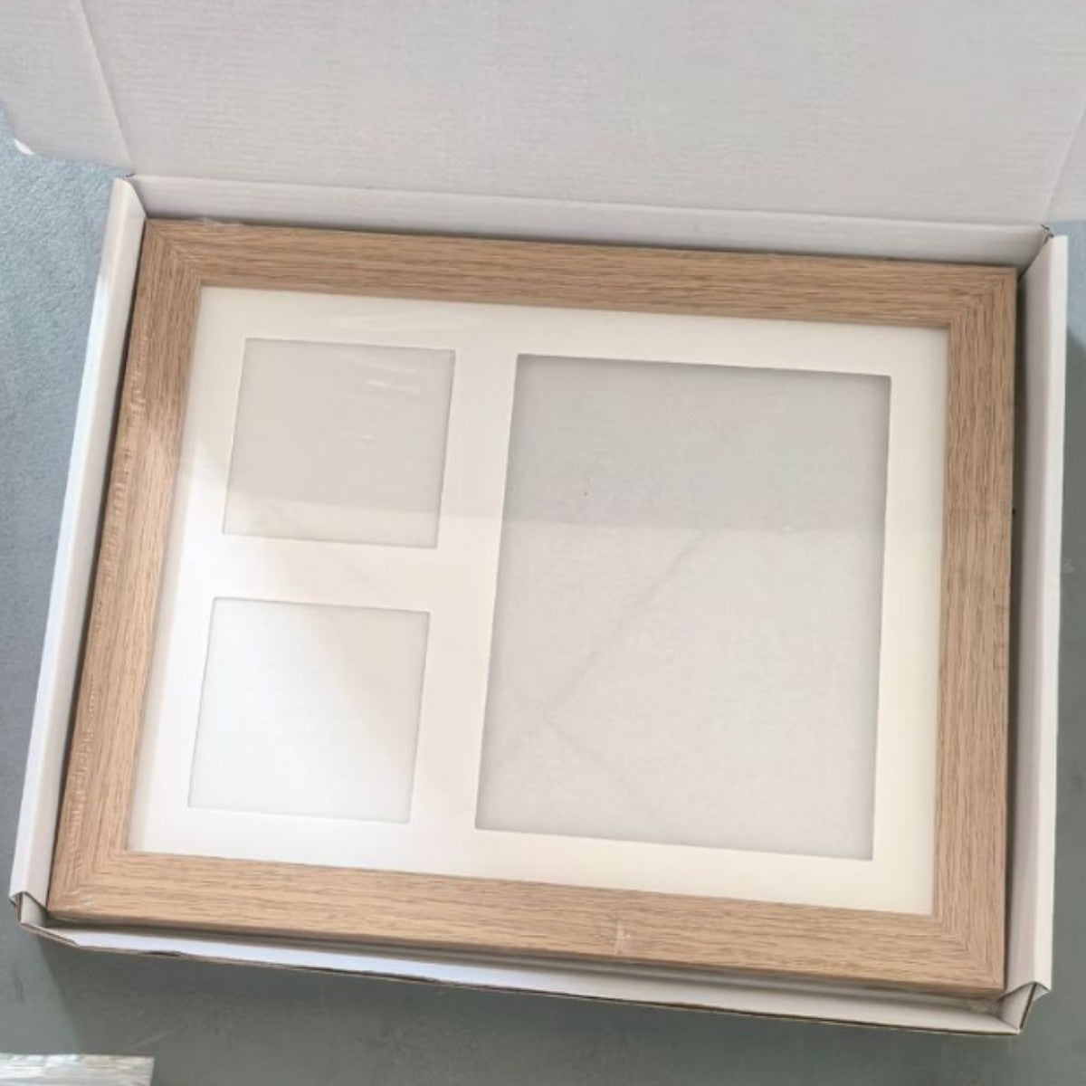 Baby Handprint & Footprint Keepsake Frame with Ink Pad – Newborn Gift