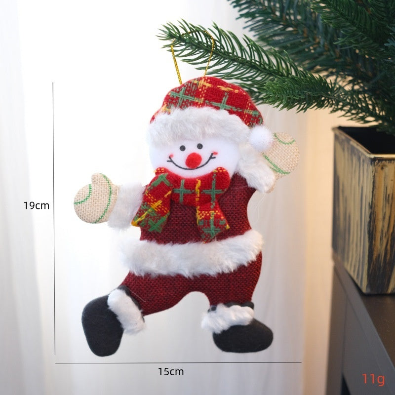 Christmas Dancing Character Tree Ornament - Bear, Snowman & Reindeer Hanging Decoration