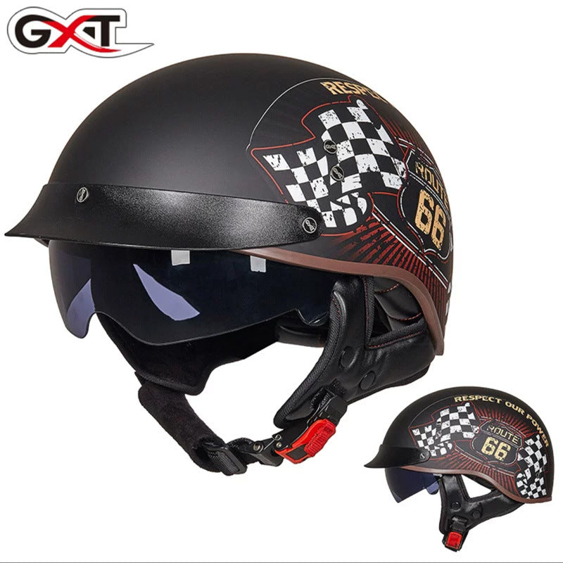 GXT Motorcycle Helmet - Full Face Graphic Design Helmet, ABS Shell, Sizes M-XXL