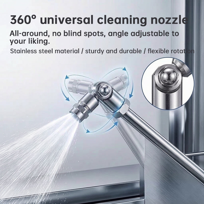 Stainless Steel Pressure Washer Extension Wand with 360 Rotating Nozzle - Fits Standard High Pressure Washers
