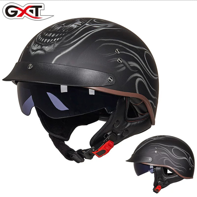 GXT Motorcycle Helmet - Full Face Graphic Design Helmet, ABS Shell, Sizes M-XXL