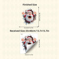 Cartoon Santa Claus Wall Sticker for Christmas Creative Festival Party Background Wall Decoration
