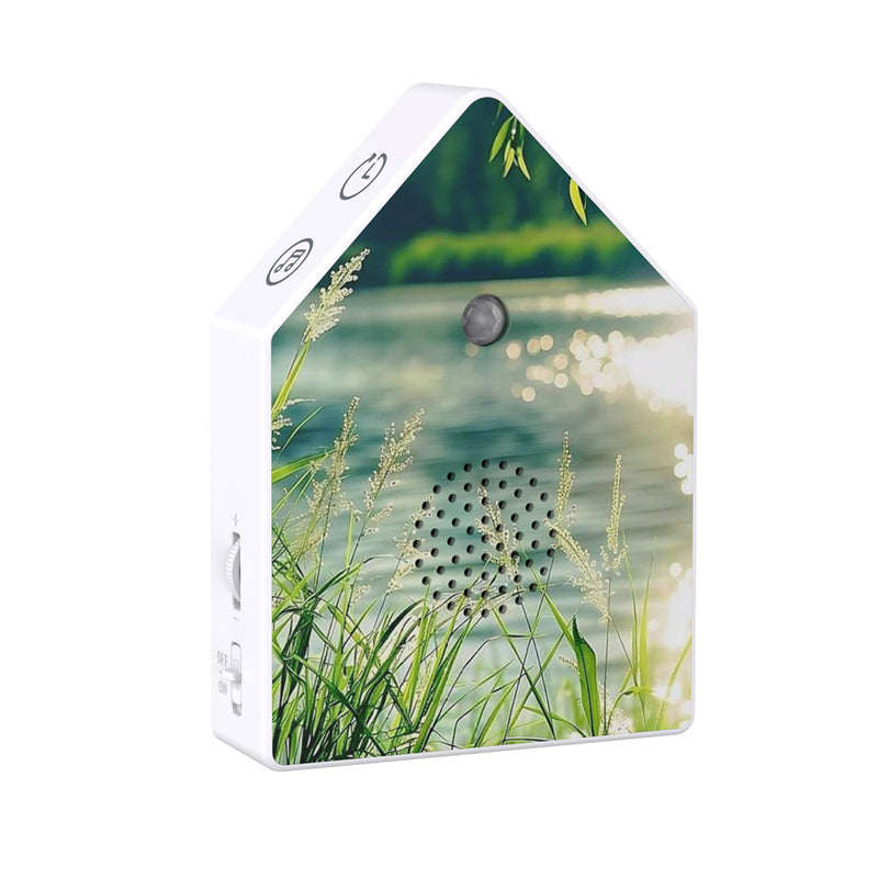Realistic Birdsong Music Box with Motion Sensor - Portable Bird Chirp Speaker for Home, Garden and Office