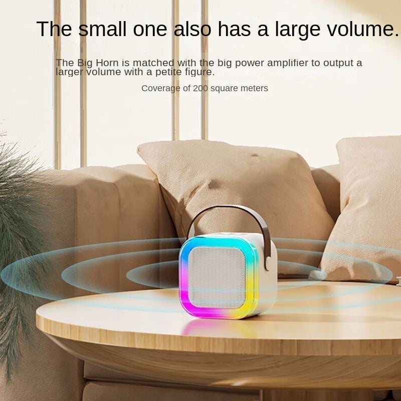 Bluetooth Karaoke Microphone Speaker – Portable All-in-One Home KTV