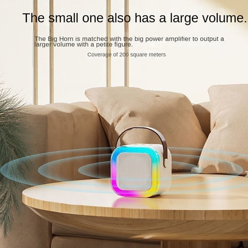 Bluetooth Karaoke Microphone Speaker – Portable All-in-One Home KTV