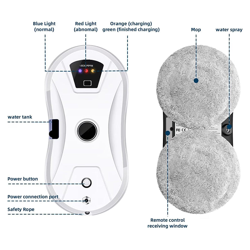 Smart Window Cleaning Robot – Automatic Glass Cleaner for Home & Office
