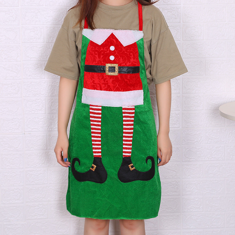 New Christmas Decorations, Christmas Day Clothing and Supplies, Christmas Kitchen Aprons, Home Party Supplies