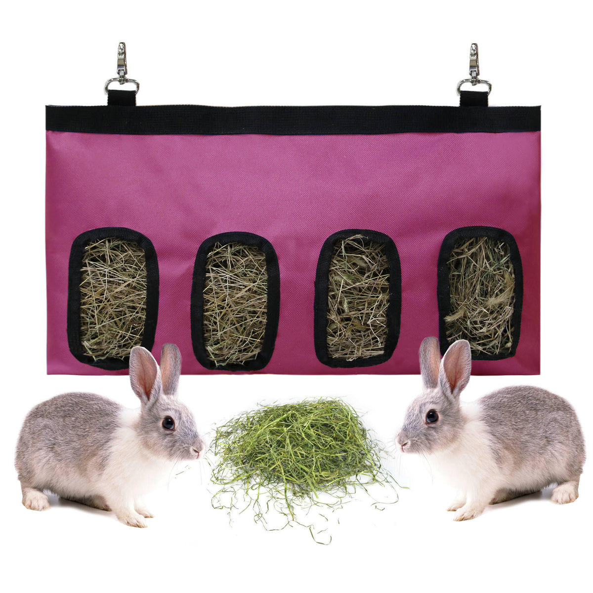 Rabbit Hay Feeder Bag – Hanging Oxford Cloth Food Bag for Rabbits & Small Pets