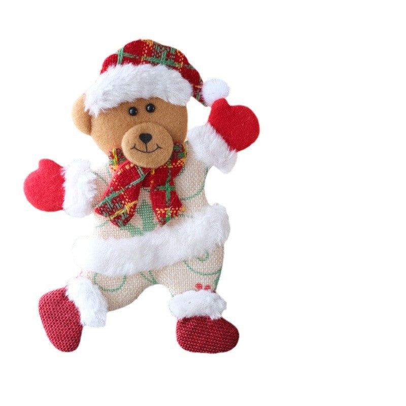 Christmas Dancing Character Tree Ornament - Bear, Snowman & Reindeer Hanging Decoration