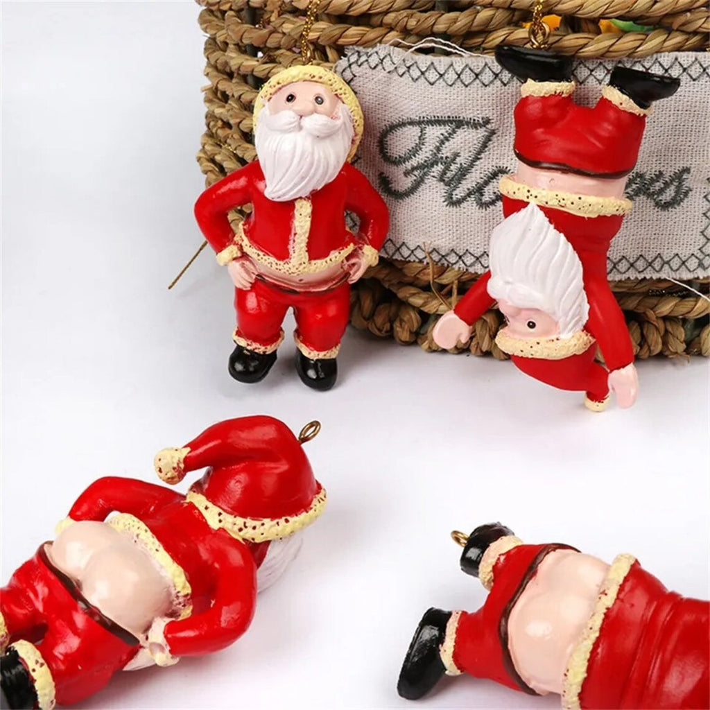 Santa Claus Resin Pendant – Christmas Tree & Window Decoration