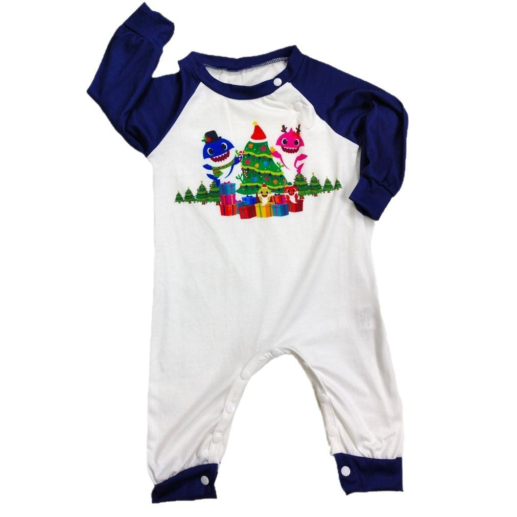 Christmas Tree Deer Print Family Matching Pajama Set Holiday Home Wear Comfortable Sleepwear for Kids and Adults