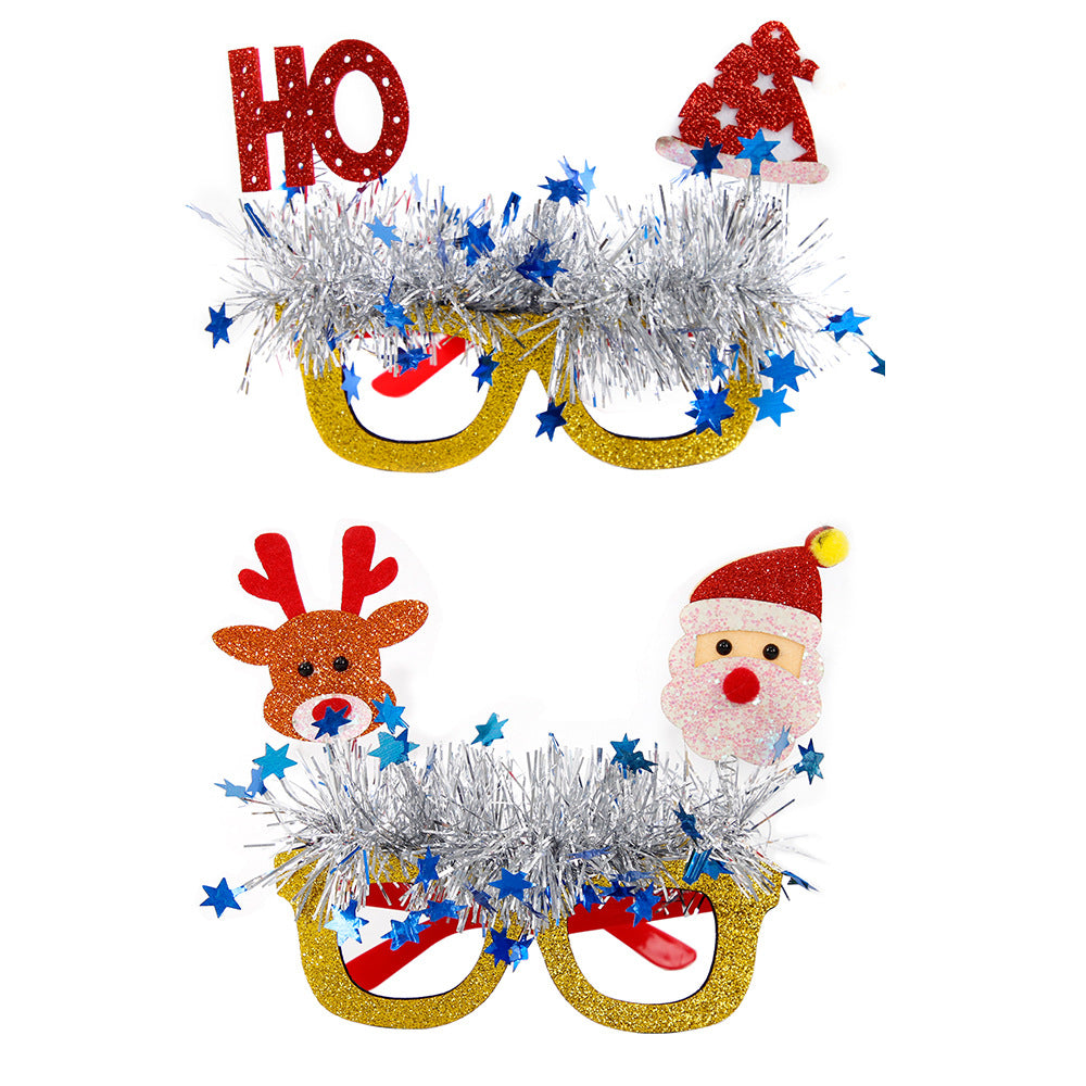 Christmas Novelty Glasses - Festive Party Props & Photo Booth Accessories for Adults & Kids