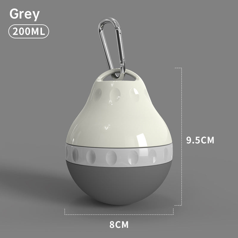 Portable Dog Water Bottle with Bowl - Tear-Drop Design Travel Pet Water Dispenser, 200ml