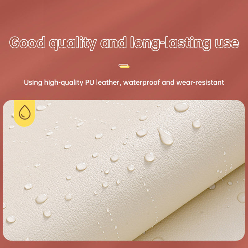 Self-Adhesive 3D Soft Leather Wall Panels - Anti-Collision Bedhead and Wall Décor Tiles, 2-8 pcs