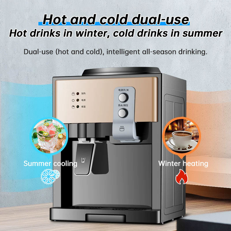 Electric Countertop Water Dispenser - Hot & Cold, 8°C to 95°C, Food-Grade Stainless Steel for Home & Office