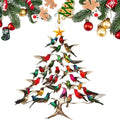 Hummingbird Christmas Tree Ornament - Acrylic Hanging Decoration in 4 Colours