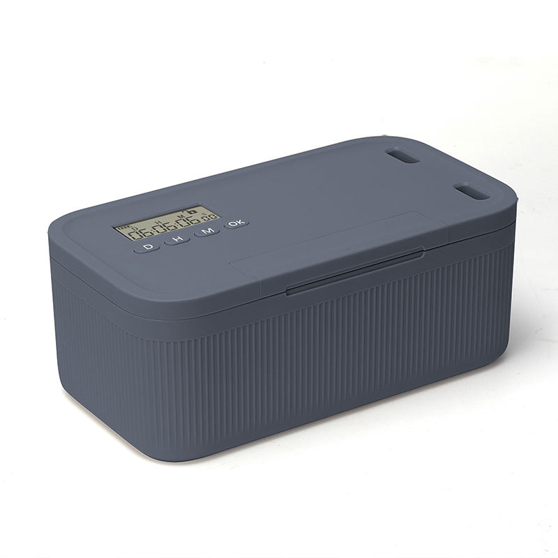 Electronic Timer Lock Box - Programmable Security Container for Phones, Documents and Personal Items