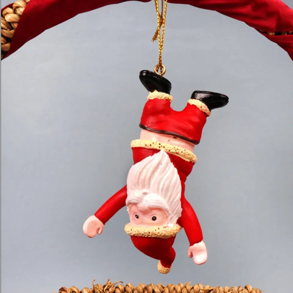 Santa Claus Resin Pendant – Christmas Tree & Window Decoration