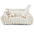 Pet Sofa Dog Bed with Washable Cover – Plush All-Season Dog & Cat Mattress