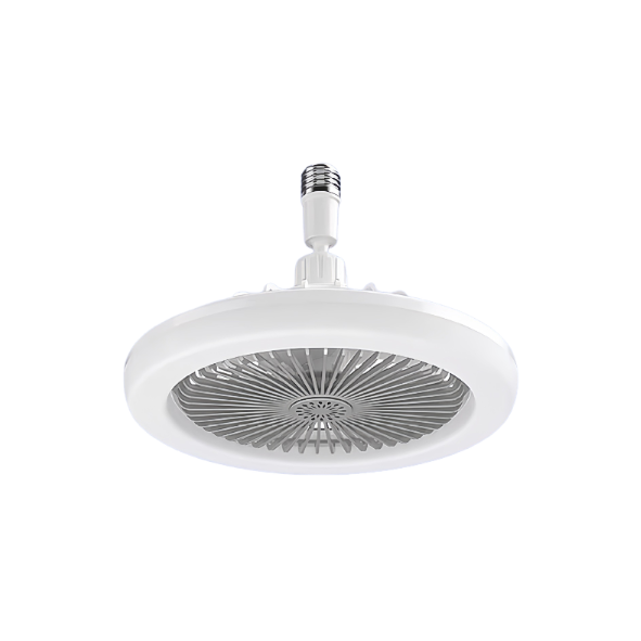 2-in-1 LED Fan Light Bulb with Remote Control - Dimmable Ceiling Fan for Bedroom & Living Room, 3 Colours