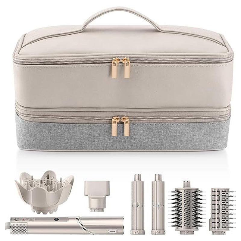 2-Layer Waterproof Hair Styler Travel Case – Fits Dyson Airwrap, Shark Flexstyle & More