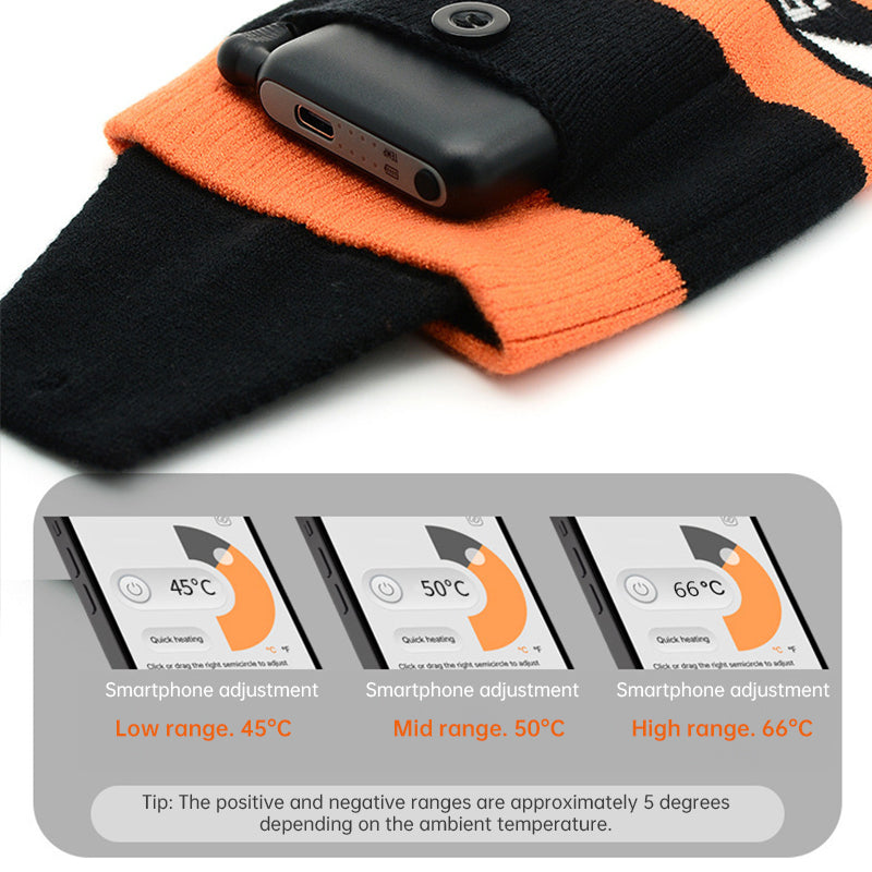 Heated Socks with APP Remote Control – 3 Heat Settings, Rechargeable Winter Thermal Socks
