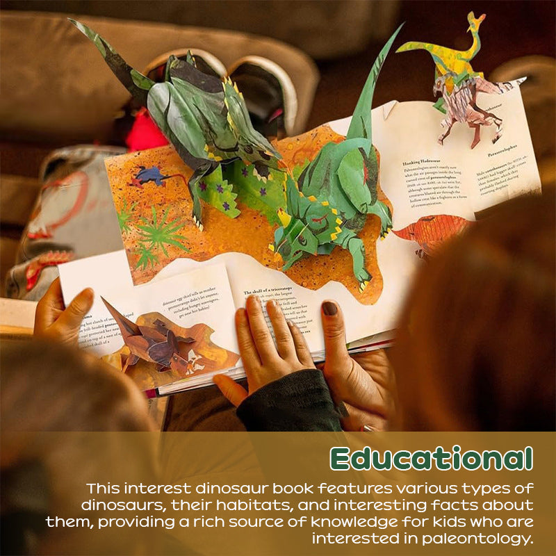 3D Encyclopedia Prehistorica Dinosaurs - Interactive Pop-Up Book for Kids