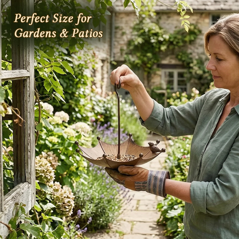 Decorative Umbrella Hanging Bird Feeder – Garden & Yard Wildlife Feeder