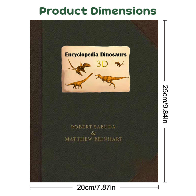3D Encyclopedia Prehistorica Dinosaurs - Interactive Pop-Up Book for Kids