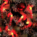 Christmas Candy Cane LED Light String - Warm White Festive Lights (Battery or USB)