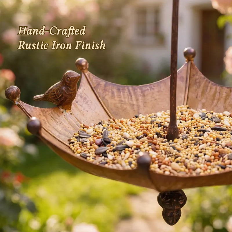 Decorative Umbrella Hanging Bird Feeder – Garden & Yard Wildlife Feeder