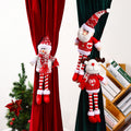Knitted Long Leg Santa Claus Curtain Buckle Pendant - Festive Christmas Decoration