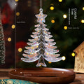 Christmas Decorative Hanging Ornament Acrylic Transparent Snowflake Crystal Pendant Ice Crystal Decoration for Christmas Tree