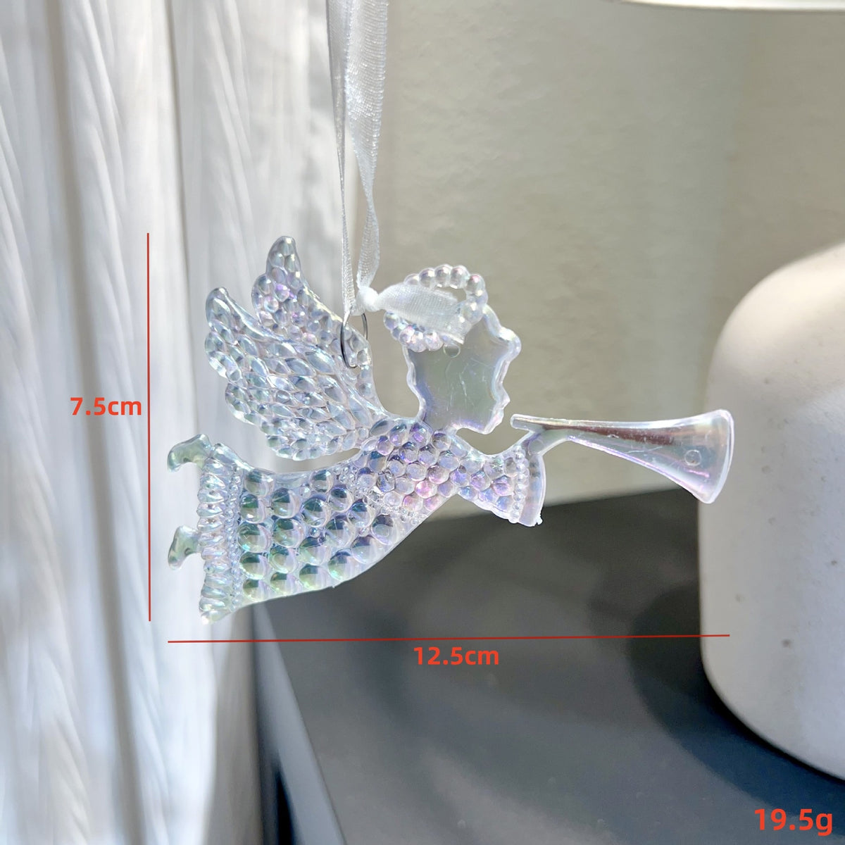 Transparent Rainbow Acrylic Christmas Tree Ornament - Colourful Hanging Decoration in 5 Designs