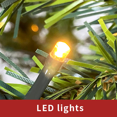 Classic Green Christmas 4-Piece Set – 2 Entrance Trees, Garland & Wreath with 340 LED Lights