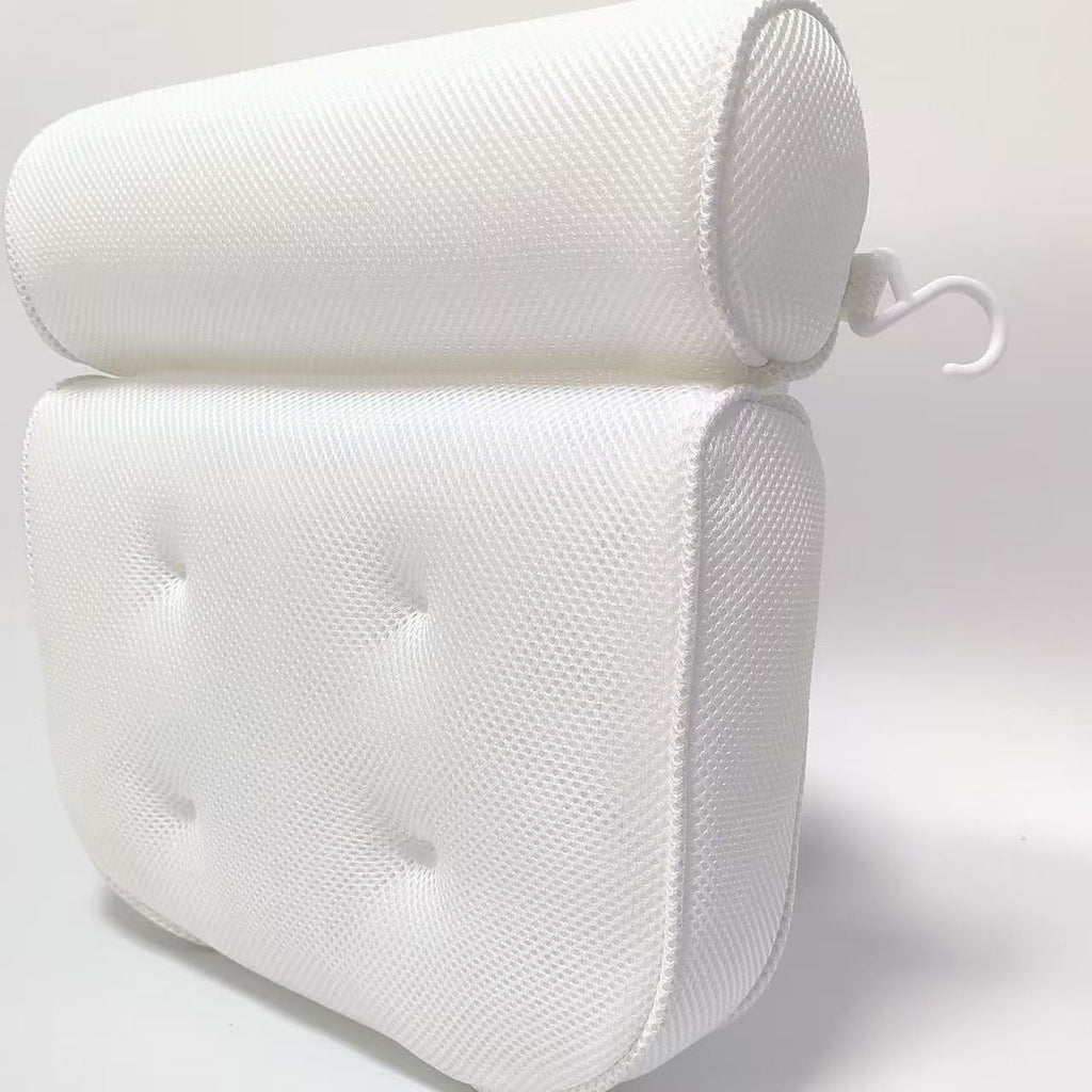 Bath Tub Pad Non-Slip Backrest Mesh Non-Slip Pad Bathroom Pillow SPA Massage Cushion 4D Suction Cup Fixed Backrest Pillow