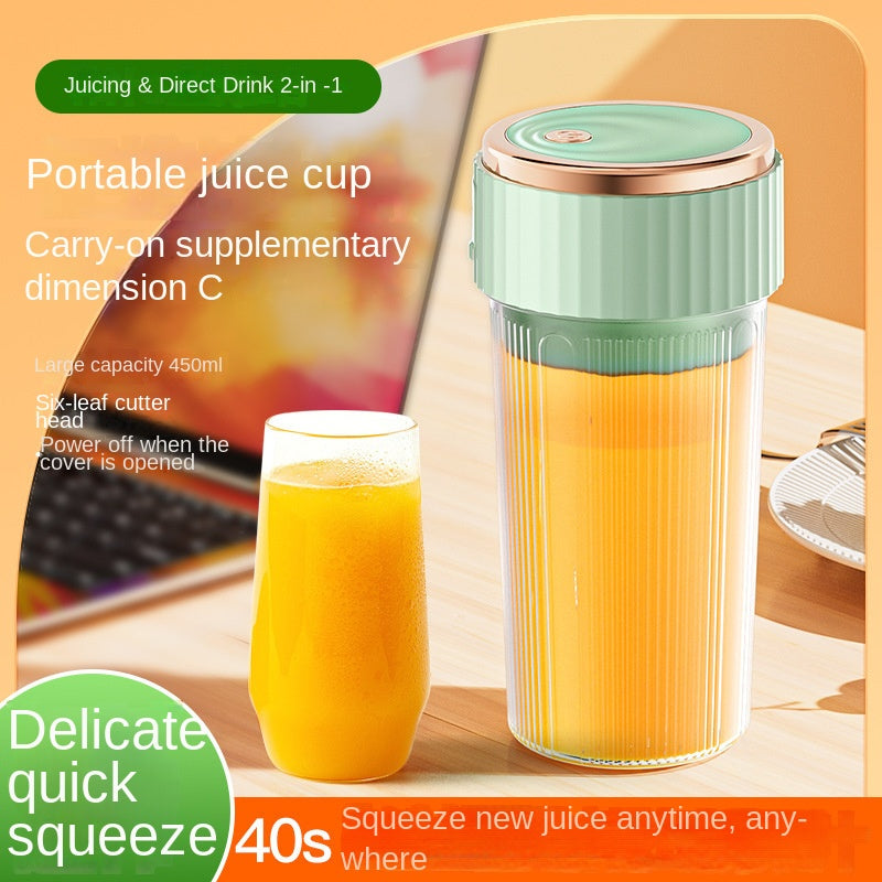 Juicer Household Compact Portable Electric Fruit Blender Mini Juice Cup Multi-Function Fruit Juicer
