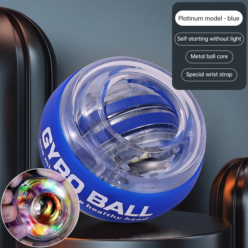 Gyro Ball Wrist Exerciser with LED – Auto-Start Power Ball with RPM Counter