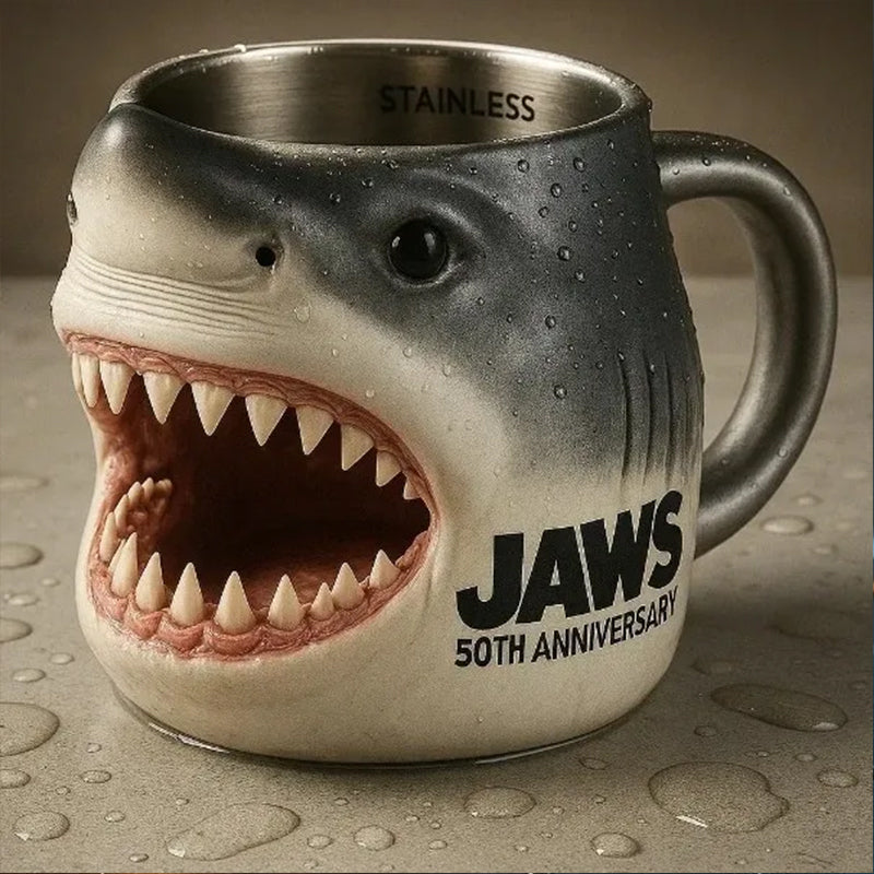 3D Shark Mug - Ocean-Themed Resin Mug, Novelty Gift for Shark Fans and Collectors