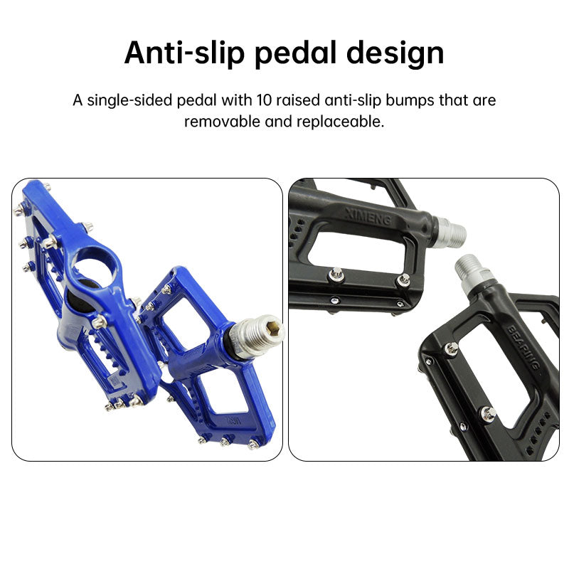 MG22 Mountain Bike Pedals - Chrome Molybdenum Steel Axle with 3-Bearing System