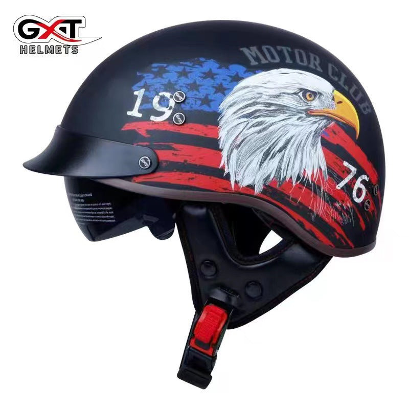 GXT Motorcycle Helmet - Full Face Graphic Design Helmet, ABS Shell, Sizes M-XXL