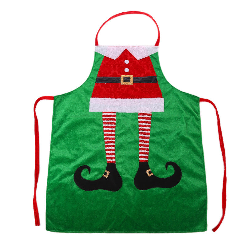 New Christmas Decorations, Christmas Day Clothing and Supplies, Christmas Kitchen Aprons, Home Party Supplies