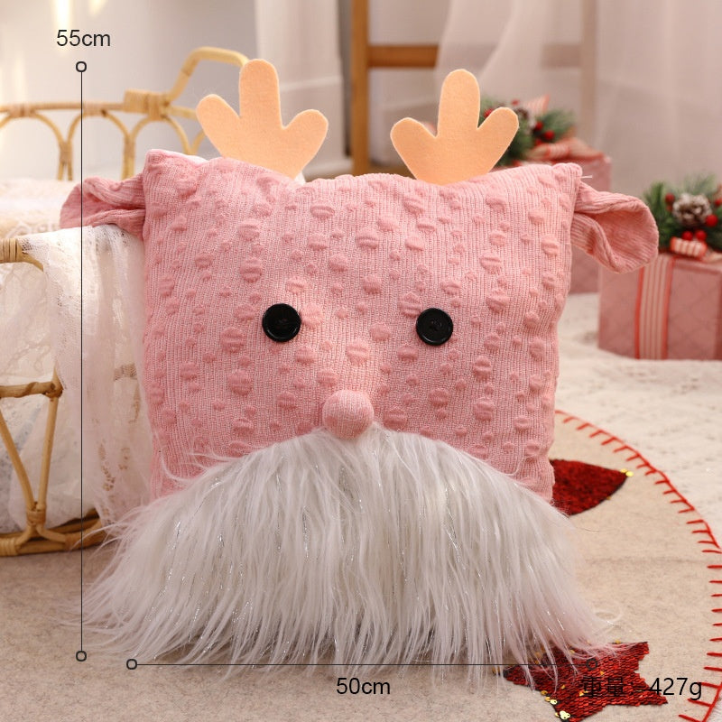 Christmas Decoration Scene Arrangement Ornament Creative Santa Claus Snowman Pillow Home Shop Decoration Gift Present