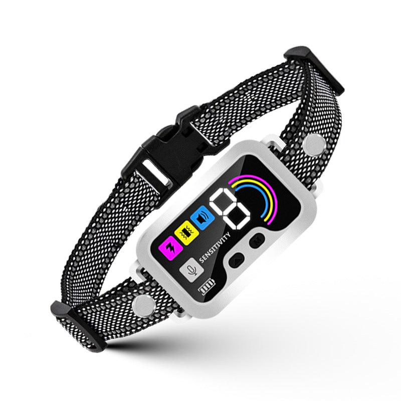 Smart Anti-Bark Dog Collar – Colour Screen, 8-Level Sensitivity & IP67 Waterproof