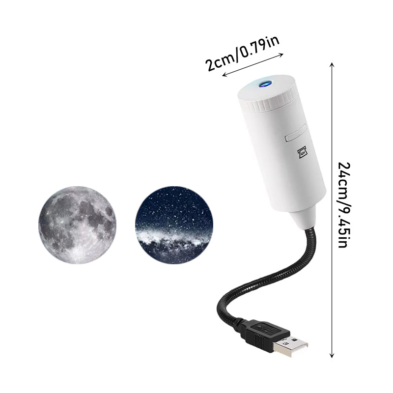 USB Star Projector – Plug & Play Galaxy Light for Bedroom & Living Room